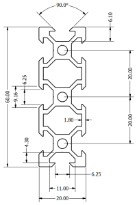 V-Slot 20 x 60mm