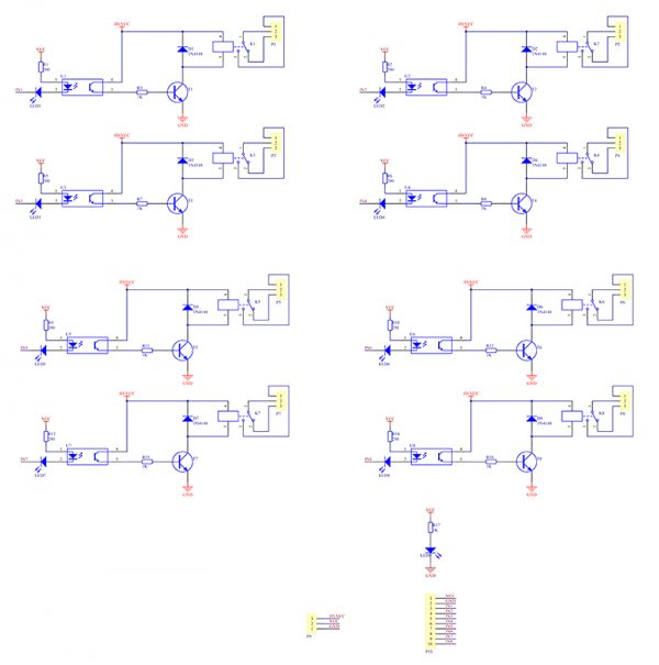 8 Relay Module Arduino Sunfounder Drawing.pdf Relay Module - 8 Channel Opto-Isolated 5V Arduino Compatible - Maker ...