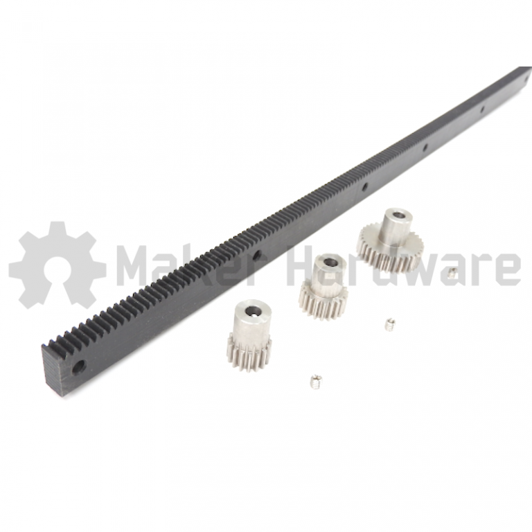 Gear Rack 6m Module Module 1.0 Gear Rack - External - Maker Store PTY LTD