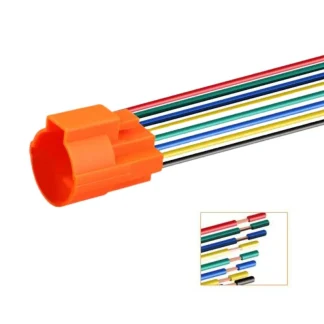 Connector and Cable for 22mm Key/Knob Switch 2NO2NC - 8 wires
