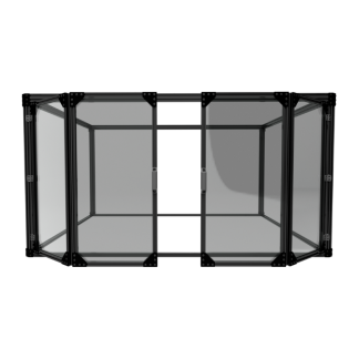 Bifold 2 Door Bundle - For 1500x750 Frame - Black