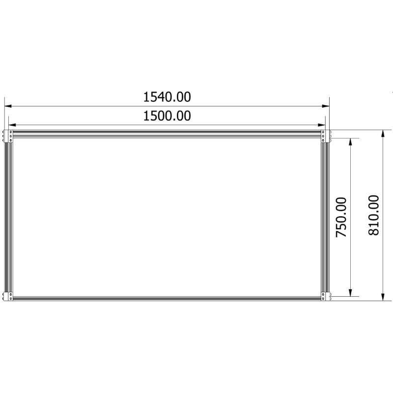 Enclosure - 1500x1500x750 - Maker Store PTY LTD