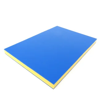 Multilayer HDPE Sheet - Blue/Yellow/Blue - 19MM