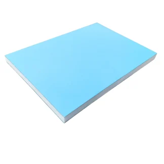 Multilayer HDPE Sheet - Light Blue/White/Light Blue - 19MM