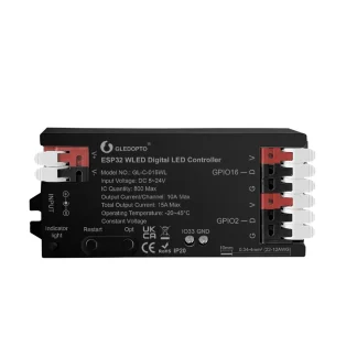 ESP32 WLED Smart Controller (Black)