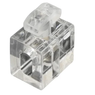 Panel Mount Block – Nylon Transparent