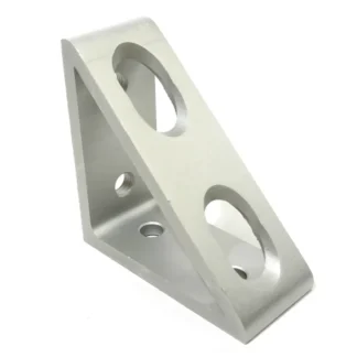 90 degree 4 Hole Gusset Bracket - 30 Series, M6